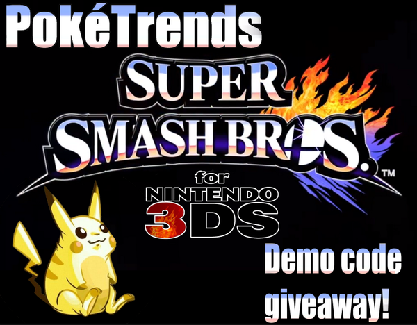 GIVEAWAY TIME!
Just retweet this tweet, AND follow me for a chance to win a Super Smash Bros. 3DS demo code!