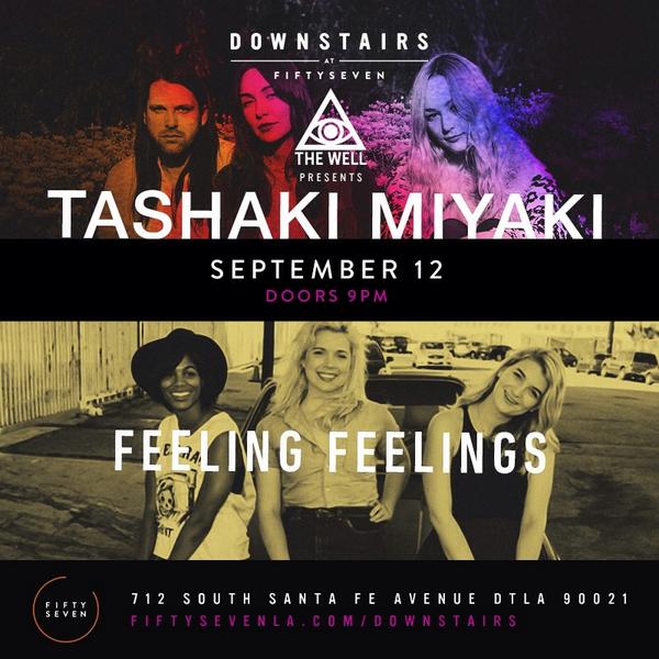 Downstairs57's tweet photo. Our great friends from @THEWELL_LA present @tashaki_miyaki &amp; #FeelingFeelings tonight! http://t.co/vtYNOt3adF