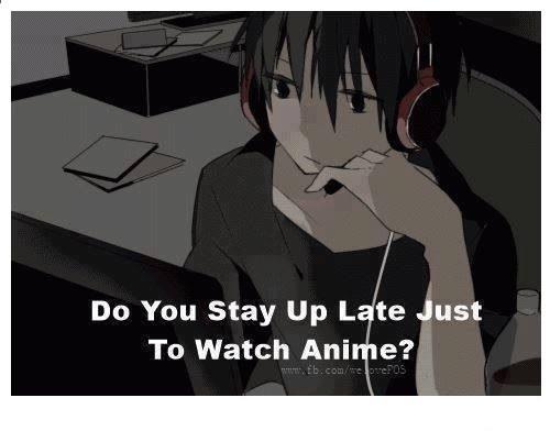 castleofotaku's tweet photo. hi minna ^^ do you stay up late just to watch anime? Me : yes *if Im not busy* #Sheele http://t.co/E7BewgP6U5
