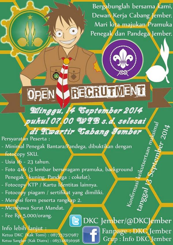 DKC open recrutment.yang berminat untuk mengikuti seleksi, cek di bawah ini :D