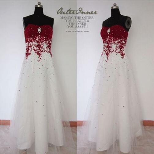 OuterInnerClub's tweet image. @OuterInner Hot-Seller Bi-Color Wedding Dress Classic red : bit.ly/1qKTxGi #bicolor #outerinner #classic