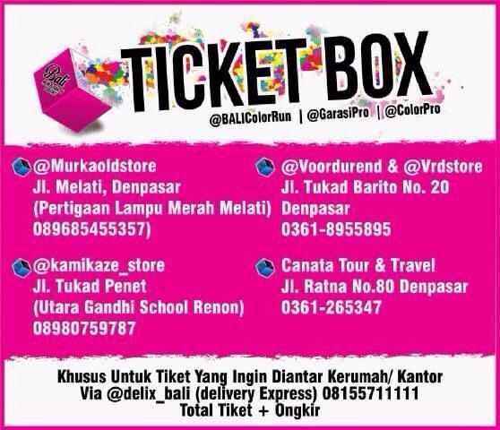 CityHype_Bali's tweet photo. Hai Runners,udah punya ticket #BALIColorRun ??Ajak teman, sahabat,pacar buat seru2an. TicBox hr ini buka jam 3 siang http://t.co/VZVsLup1MH