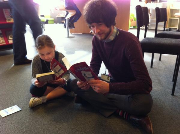 DoncasterLib's tweet photo. Our first giveaway couldn't wait to start reading her book #Take10 #WimpyKid @wimpykid #edlingtonlibrary http://t.co/KRZJAexUvU