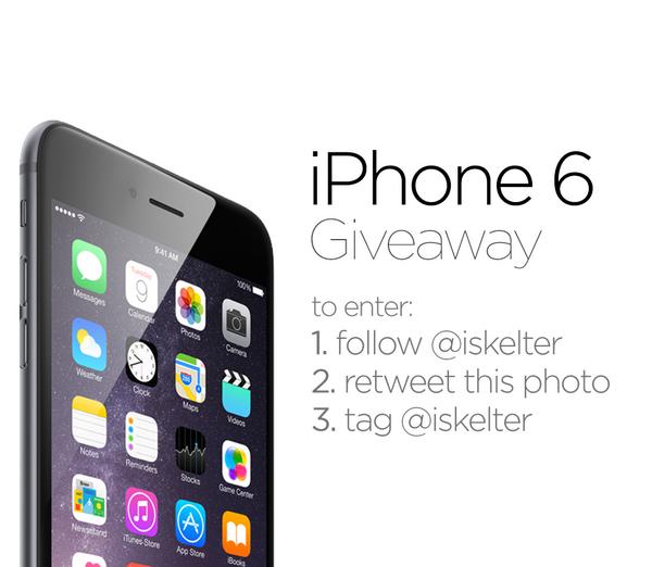 cultofmac's tweet photo. iSkelter is giving away an iPhone 6! It takes 2 seconds to enter, see photo. Good luck! @iskelter *ad http://t.co/Cyjwj2B9xh