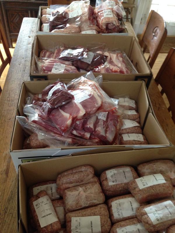 Pork pork pork and more PORK!! Come along for a taster, glass if cider and buy some! #gloucesteroldspot #rarebreed