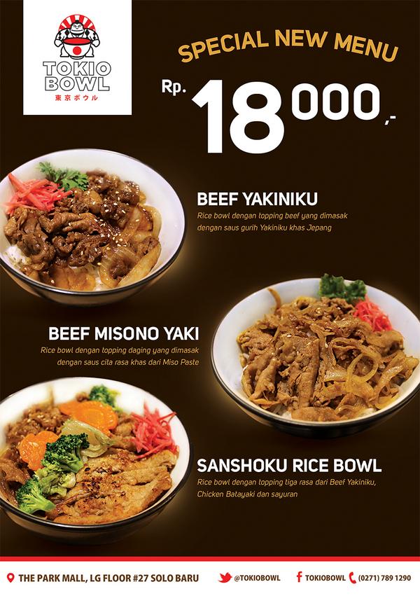 TokioBowl's tweet photo. Kini hadir Special New Menu dari @TokioBowl hanya Rp. 18.000 ! http://t.co/UvAwX8PdZY