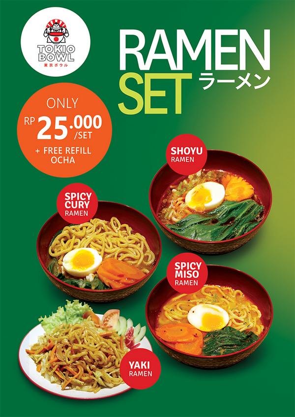 TokioBowl's tweet photo. Ramen terdasyat se-Solo kini hanya Rp.25.000 /set plus free refill Ocha ! Enjoy! http://t.co/BZIaJpvIbb