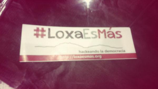 dhanna's tweet photo. Gracias a @calu por el sticker #LoxaEsMás #CPQuito4 @cpquito http://t.co/8uQ0llf04w