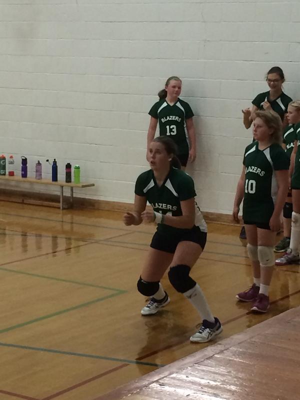 Jr Blazers warming up in Plenty. #gogreen