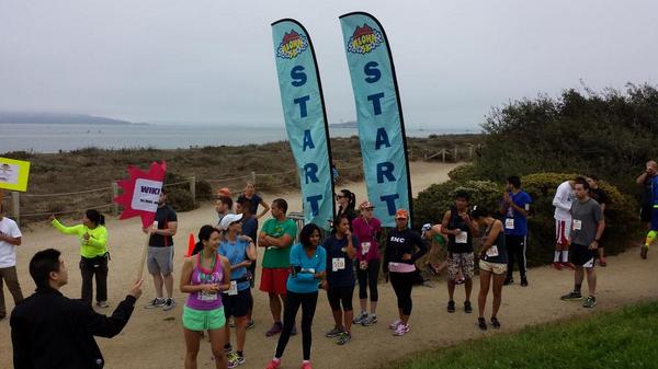 SFAlohaRun's tweet image. Runners getting ready #sfaloharun