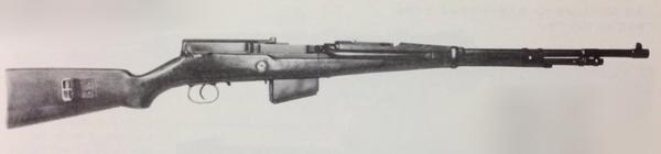 prototypeguns's tweet image. ウォールベルグM1941
スウェーデンのカールグスタフ社にて、1941年に試作された自動小銃。6.5×55mm口径10連発。ガス圧作動式。スウェーデン軍に提出されたものの、採用されることはなかった