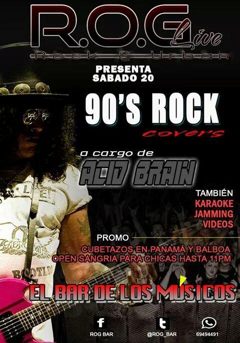 voltaje3rock's tweet photo. Hoy en @Rog_bar revive los 90 con #AcidBrain http://t.co/FerxnYJpOI