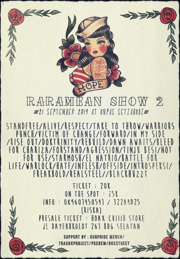 #Rarameanshow2 21/09/14 at Unpas sarijadi with <a href="/standfreeHC/">STANDFREE</a> <a href="/tkthrwbdg/">tkthrw</a> <a href="/VOCBDG/">VICTIM OF CHANGE</a> <a href="/TINJUBESI_HC/">TINJUBESI</a> @elnatriohc etc