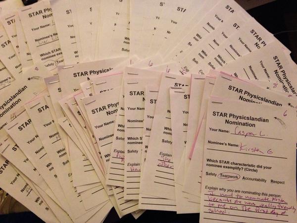 GretaVoit's tweet photo. First week of #STARPhysics nominations! Wow! Acknowledging the good things Ss are doing in #physicsland! #powerful http://t.co/G0uEpszZtB