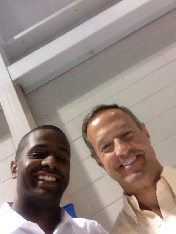 Jenna_DC's tweet photo. #selfiewatch RT @ssneuman: cc @wpjenna MT @Bakari_Sellers: Campaign trail selfie w/ @GovernorOMalley! http://t.co/HUkekkUimH