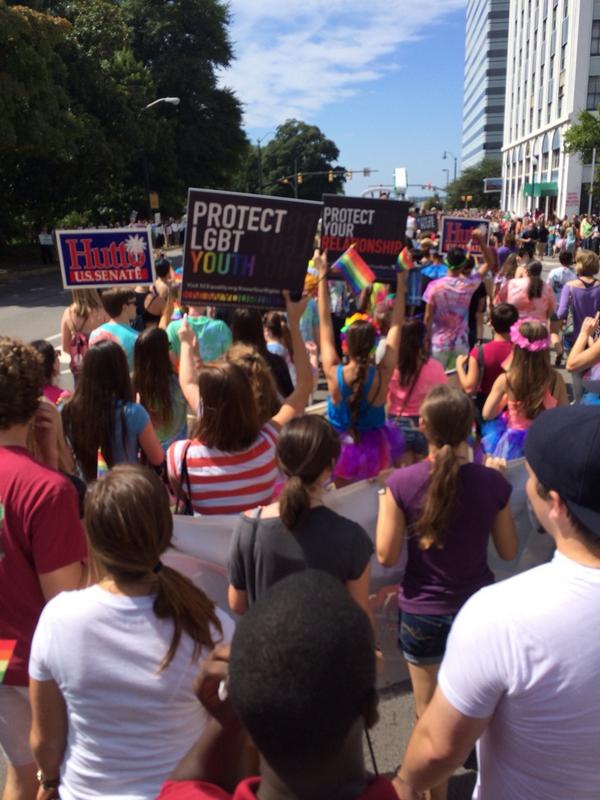 The silent majority isn't silent today! #SCPride