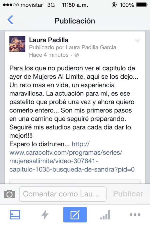 LaurisPadilla's tweet photo. Les comparto el capítulo de ayer de @MujeresAlLimite Un reto mas en mi vida! @CaracolTV http://t.co/K6FuyQGeCv http://t.co/wruL2dR5jW
