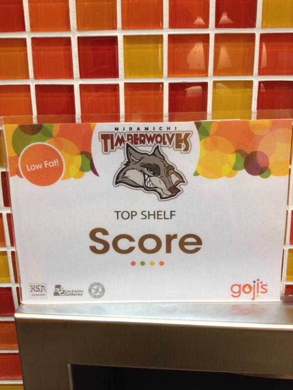 Between 2-3 stop in and buy a <a href="/MTimberWolves/">Miramichi Timberwolves</a> Score yogurt and get a ticket to tonight's Home opener. Only 5 available