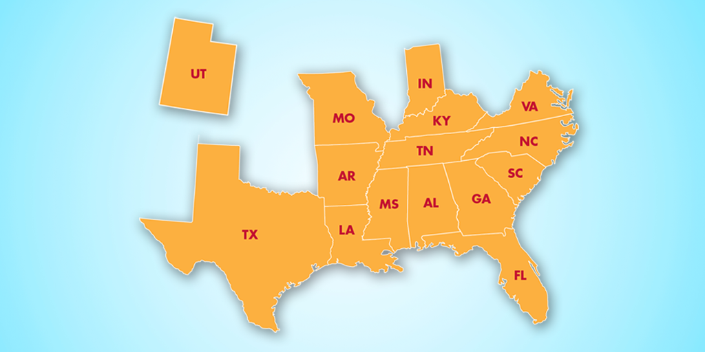 Zaxby's on Twitter: "We spy Zaxby's in 15 states! Where's your local