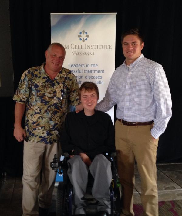 CTFACbenefit's tweet photo. Dad, Ryan and Blake at the Stem Cell Institute's fall seminar. Ryan is guest speaking #AdultStemCellAmbassadors http://t.co/9A2s3QtqxB