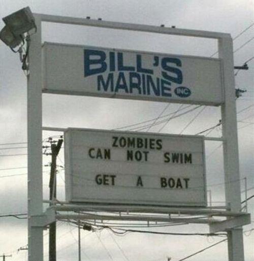 FeedZChildren's tweet photo. “@killthezomb: #zombies can't swim! #ZombieApocalypse #Boats http://t.co/PHiAXN7jXJ” true