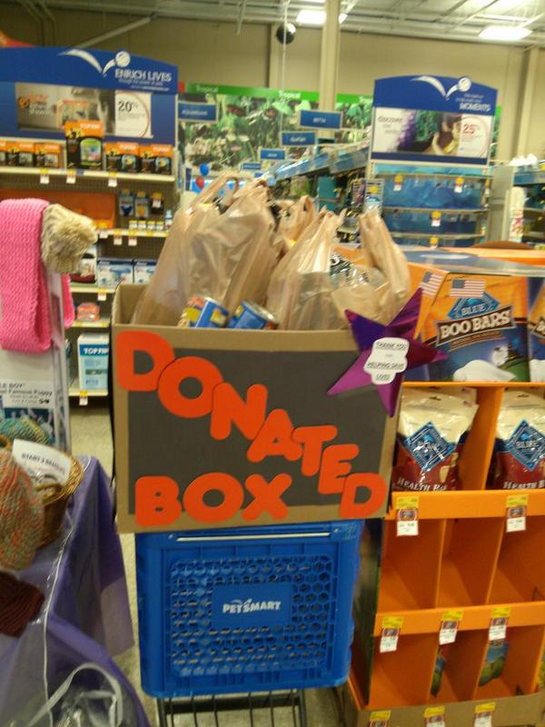#eastpetm, #Inspiredbypets. The pet food drive for Paterson is off to a great start....