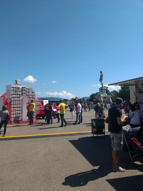 Piazzale is filling up at the <a href="/gelato_festival/">Gelato Festival Europe</a>! Nutella, ice cream and gelato cocktails!