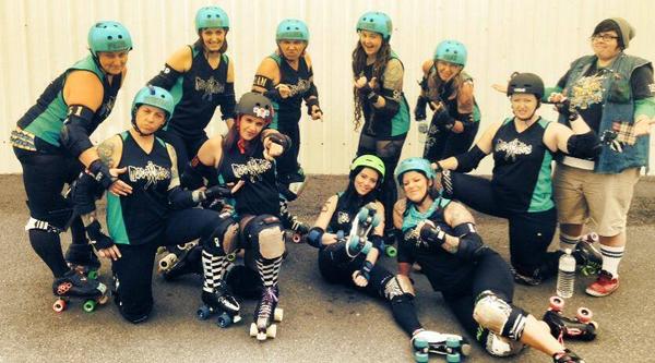 AWESOME WORK FROM #GCRD MURDAMAIDS! GREAT BOUT TODAY @ #QRDL OPEN SEASON! #BOOMTOAST #ROLLERDERBY