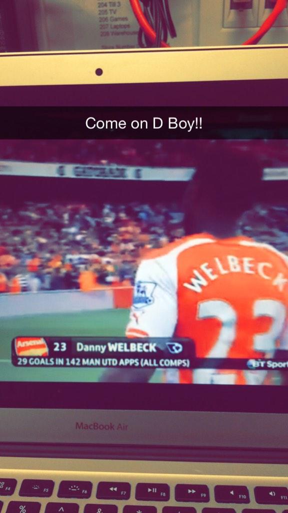 Come on DANNY!!! #AFCvsMCFC