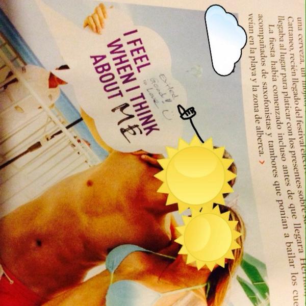 just_Jeamy's tweet image. I found this on a magazine how even you dare to post it. #isEXCITED #goodbody #notbrain