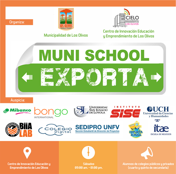 exportaschool's tweet photo. II Concurso Muni School Exporta en el Centro de Innovación Educación y Emprendimiento de Los Olivos. http://t.co/QIdeq7LQoI