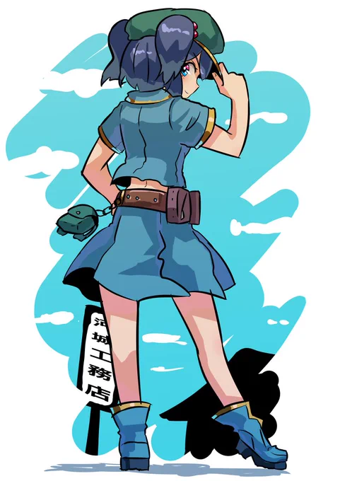 にとり#深夜の真剣お絵描き60分一本勝負 