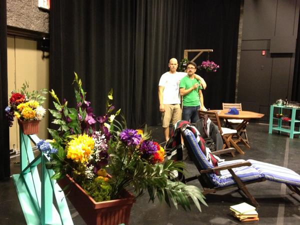 GoodoftheSun's tweet image. Musical version warm up! Wish you all could see it! #vanfringe #hilarious