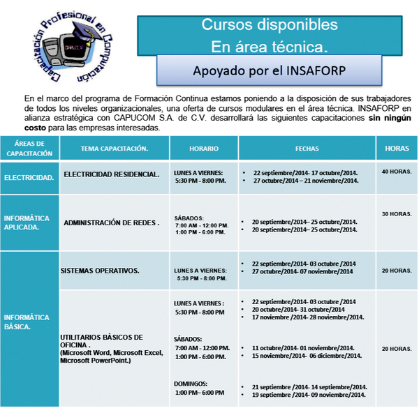 Capucom S.A. de C.V. (@Somos_Capucom) | Twitter