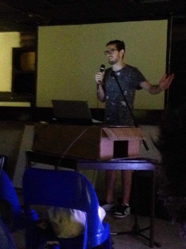 PhilomenaSchwab's tweet photo. Hypertalks! 5 minute talks, there's a stop watch ticking! #AMaze2014 http://t.co/4l7tx2zyN3