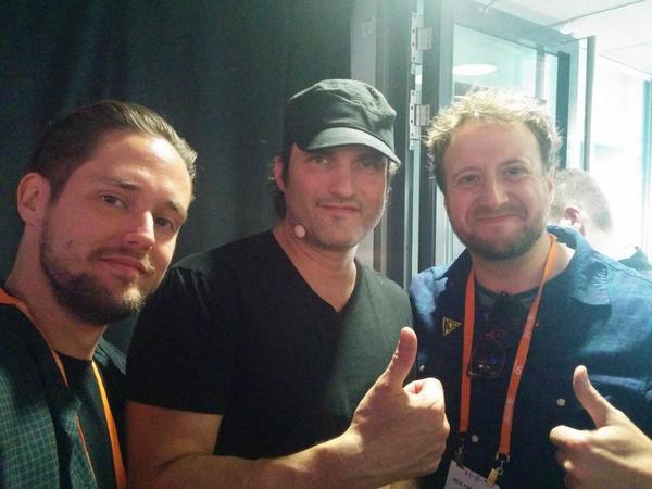 Ice cold chillin' with Robert Rodriguez at IBC 2014 today :)