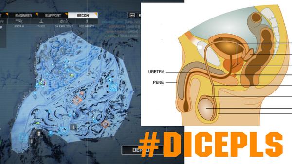 EvilAFM's tweet image. Este mapa de Battlefield parece un....PENE