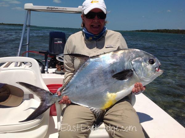 EastEndLodge's tweet photo. Check out this amazing permit catch by Helen when she was at our lodge. #permitfish #flyfishing #bahamas #bucketlist http://t.co/CzkTKCCJpy