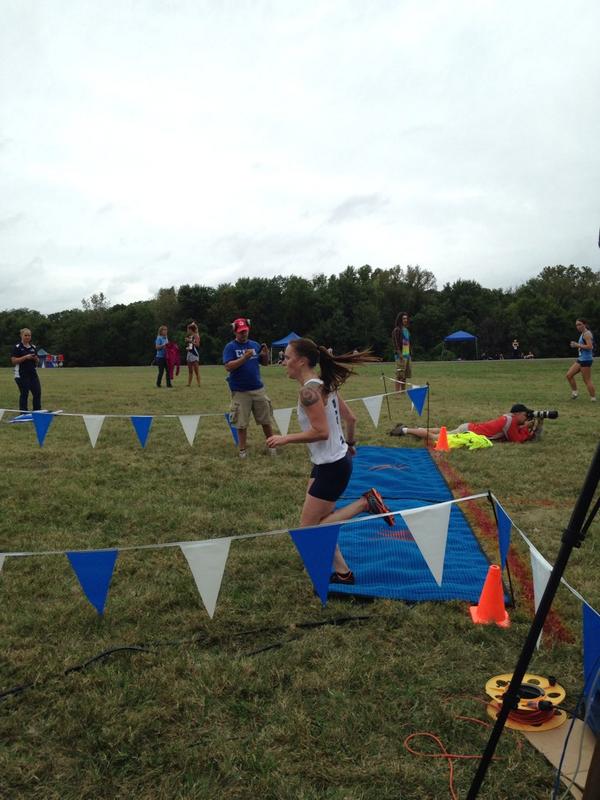 GallaudetBison's tweet photo. #Gallaudet's Lindsey Corthell the first #GUBison to finish the #BisonInvitational 6k in just over 28 mins. http://t.co/WDyhe06nV9