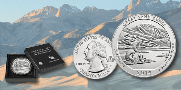 USMintNews's tweet photo. First Look at the 2014 Great Sand Dunes 5oz Silver http://t.co/g93CbC4XKF @usmintnews #coins #coincollecting #invest http://t.co/cGOW3XXYvX