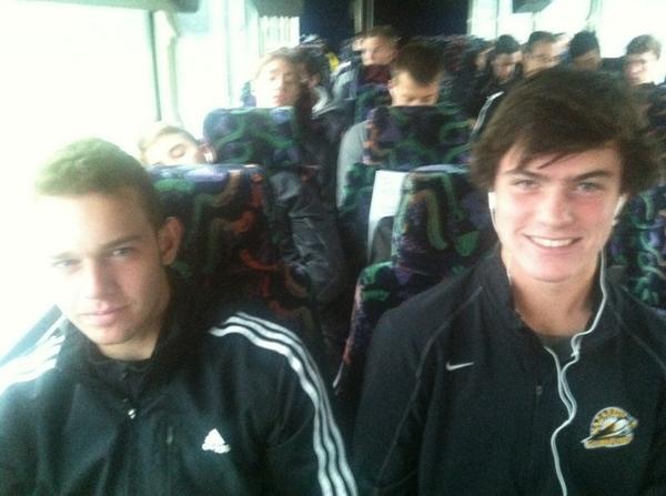 NazMensSoccer's tweet photo. On the road to Skidmore today for a 3pm kick off. Tune in for live updates #RoadTrip http://t.co/l3v9xZw2yl