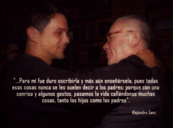 '...Para mí fue duro escribirla y más aún enseñársela...'@AlejandroSanz #EseQueMeDioLaVida