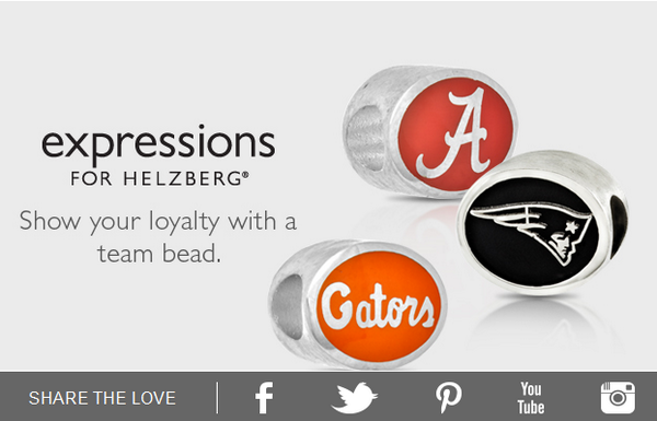 Helzberg's tweet photo. RT Who is your #Team ? Express your team #love with our #ExpressionCollection http://t.co/rFCwlUo4cf http://t.co/Vj1BMjowYU