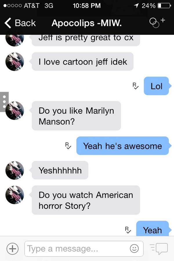 jacklyn whited on twitter bae creepypasta marilynmanson ahs