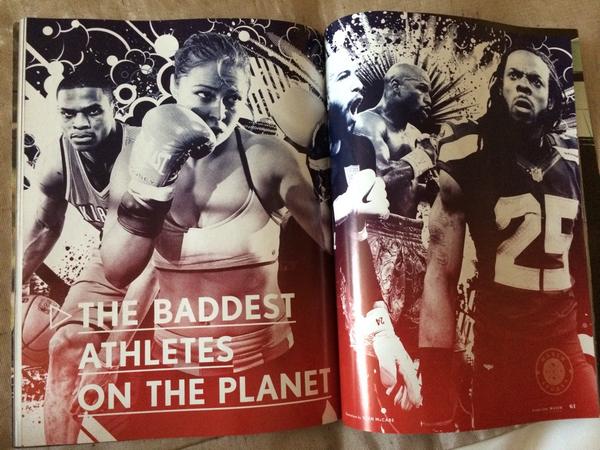 RondaRousey's tweet photo. This month's issue of @MaximMag Love seeing them recognizing female athletes 😁 http://t.co/reViwJBoAg