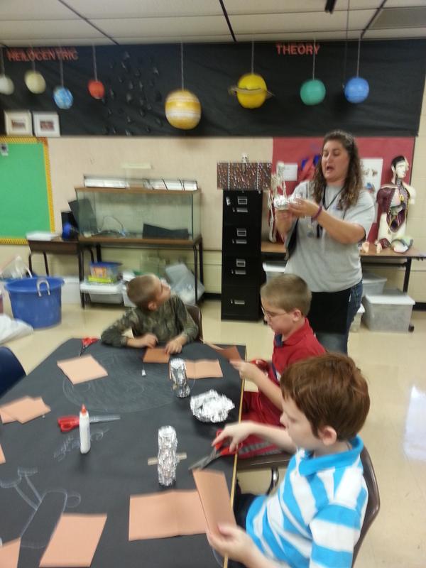 Ms. Thompson's class making good use of the science lab! #ncssbethebest
