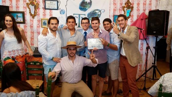 zalemaa's tweet photo. "@PComoTUNinguna: 2° premio de caseta. Feria2014 Dedicada a Sevilla. Gracias a todos sus socios por hacerlo posible. http://t.co/U8TIfbJTH0"