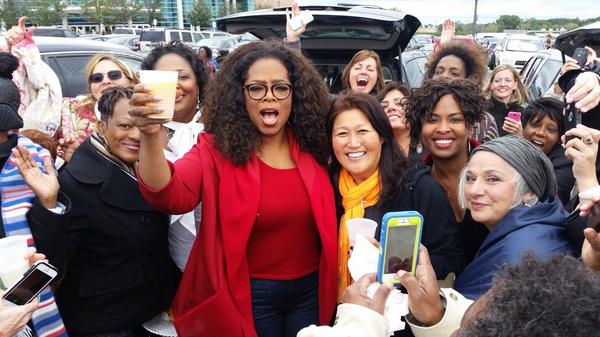 Oprah's tweet image. YO HO to my tailgate friends! #LifeYouWantDeT