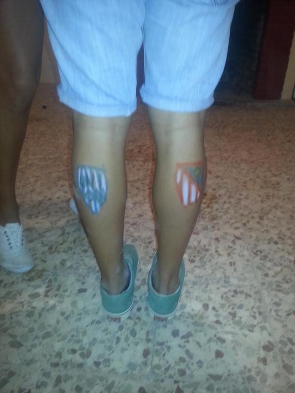 danilara35's tweet photo. Preparando el derbi @santia_go12 http://t.co/KQPU56tqAq