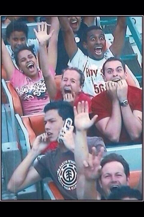 "You said you need a half bro...I'm at six flags"